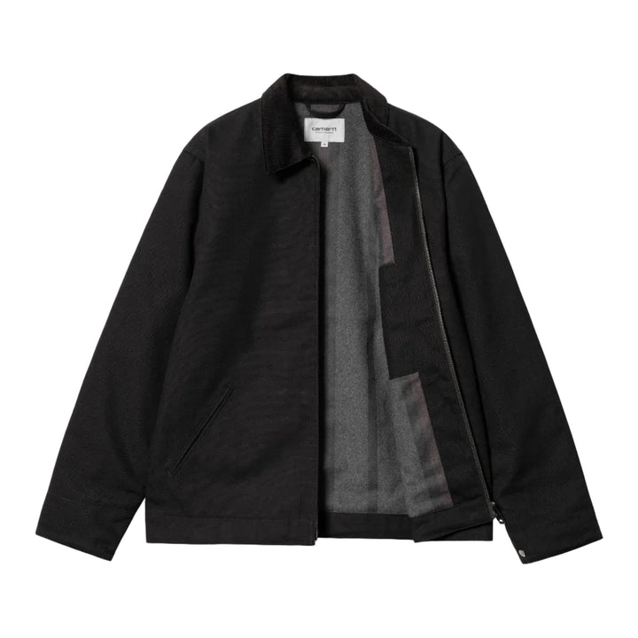 Carhartt WIP Detroit Jacket Dearborn Canvas Dark Navy/Black Rigid - Merchant Menswear