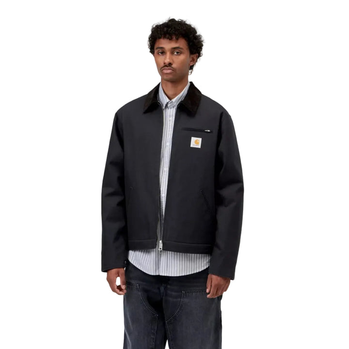 Carhartt WIP Detroit Jacket Dearborn Canvas Dark Navy/Black Rigid - Merchant Menswear