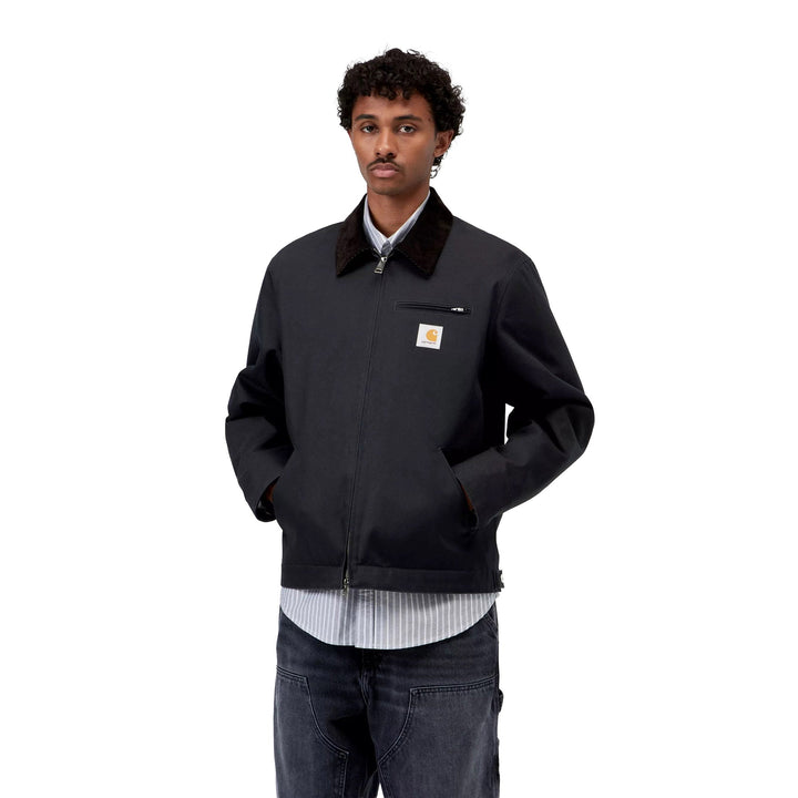 Carhartt WIP Detroit Jacket Dearborn Canvas Dark Navy/Black Rigid - Merchant Menswear
