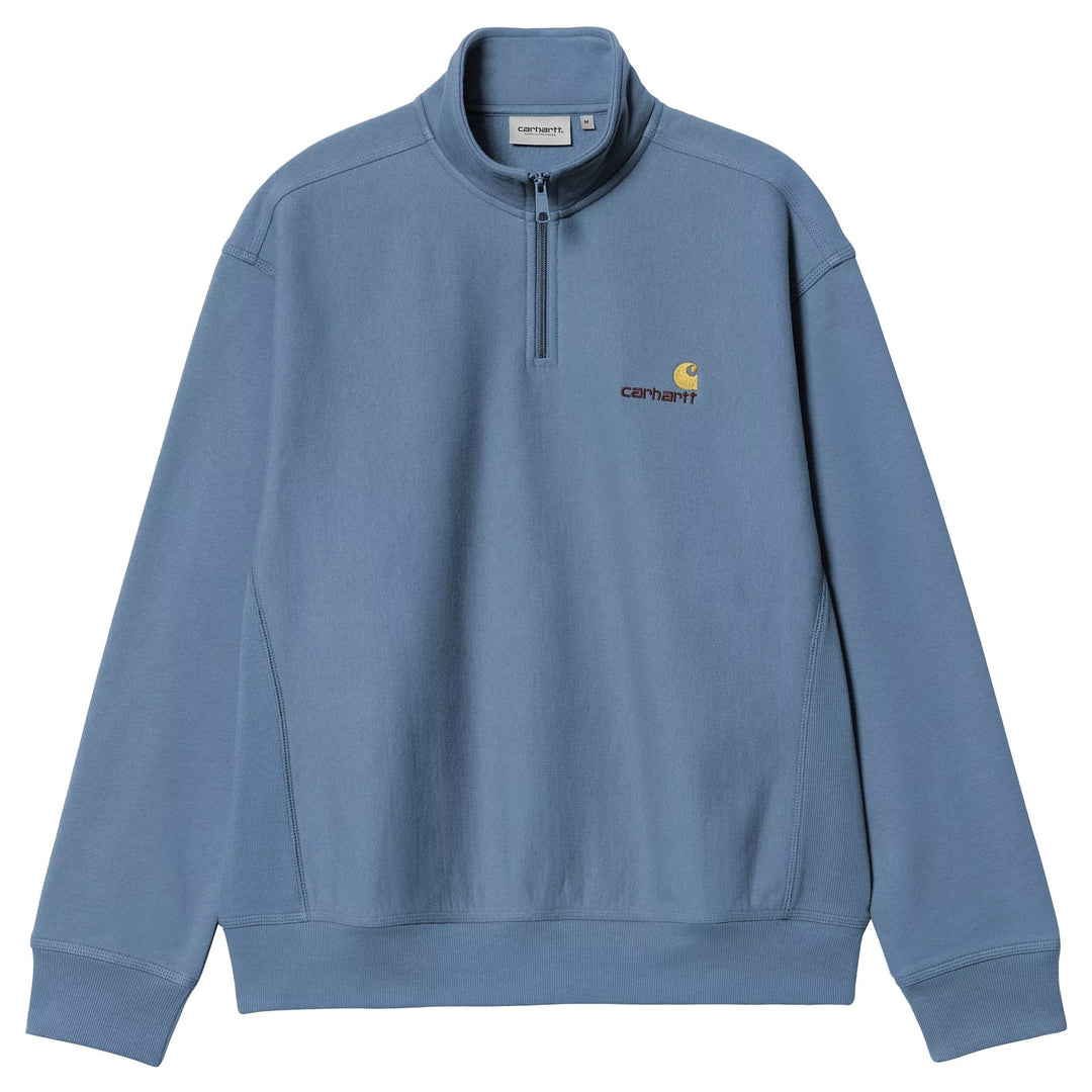 Carhartt WIP Half Zip American Script Sweat Sorrent - Merchant Menswear
