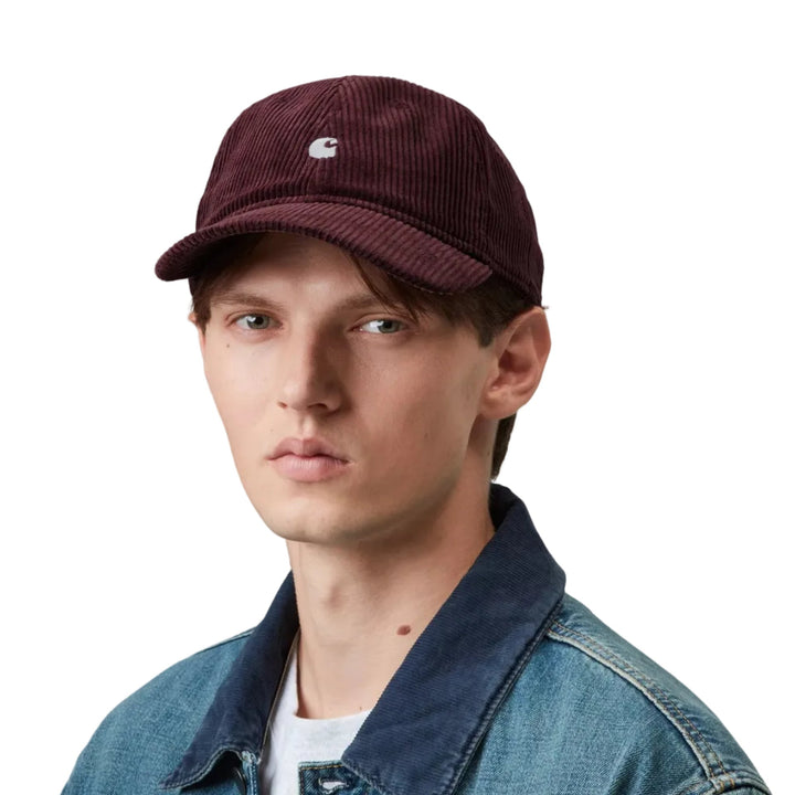 Carhartt WIP Harlem Cotton Cap Amarone/White - Merchant Menswear