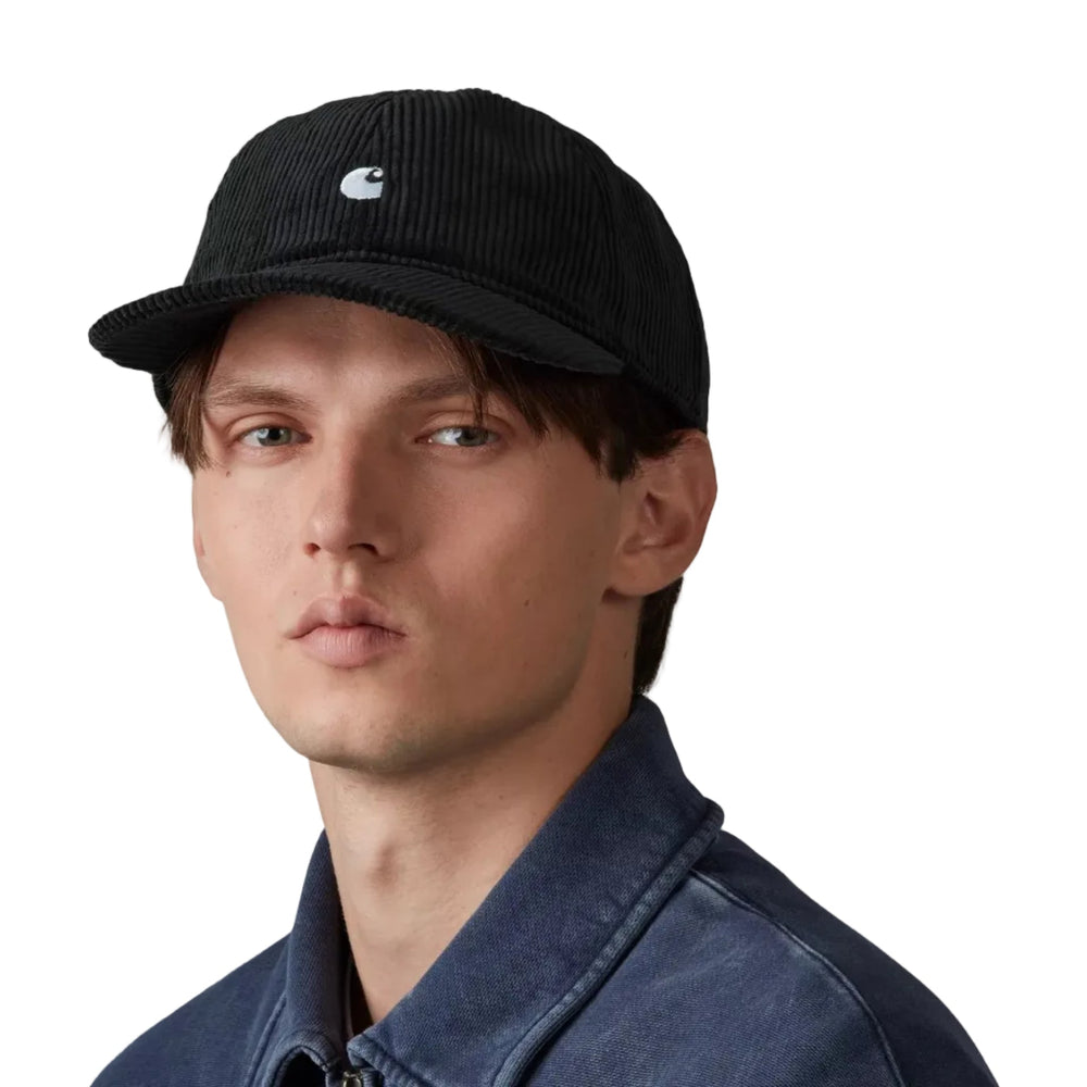Carhartt WIP Harlem Cotton Cap Black/White - Merchant Menswear
