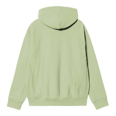 Carhartt WIP Hooded American Script Sweat Pale Olive - Merchant Menswear