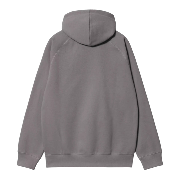 Carhartt WIP Hooded Chase Sweatshirt Porphyry Grey/Gold - Merchant Menswear