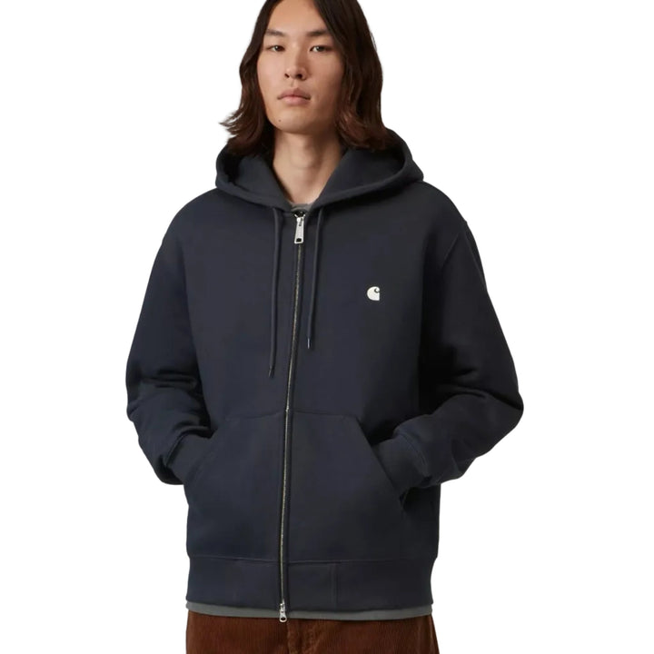 Carhartt WIP Hooded Mack Jacket Dark Navy/Wax - Merchant Menswear