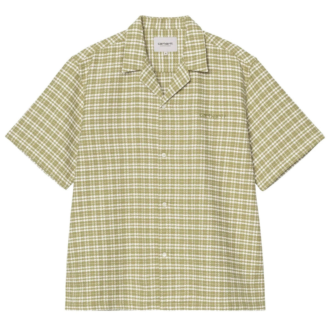 Carhartt WIP Kander Cotton Waffle Check Shirt Snake - Merchant Menswear