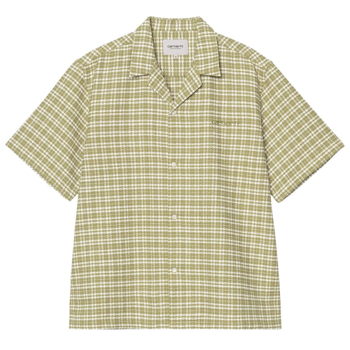 Carhartt WIP Kander Cotton Waffle Check Shirt Snake - Merchant Menswear