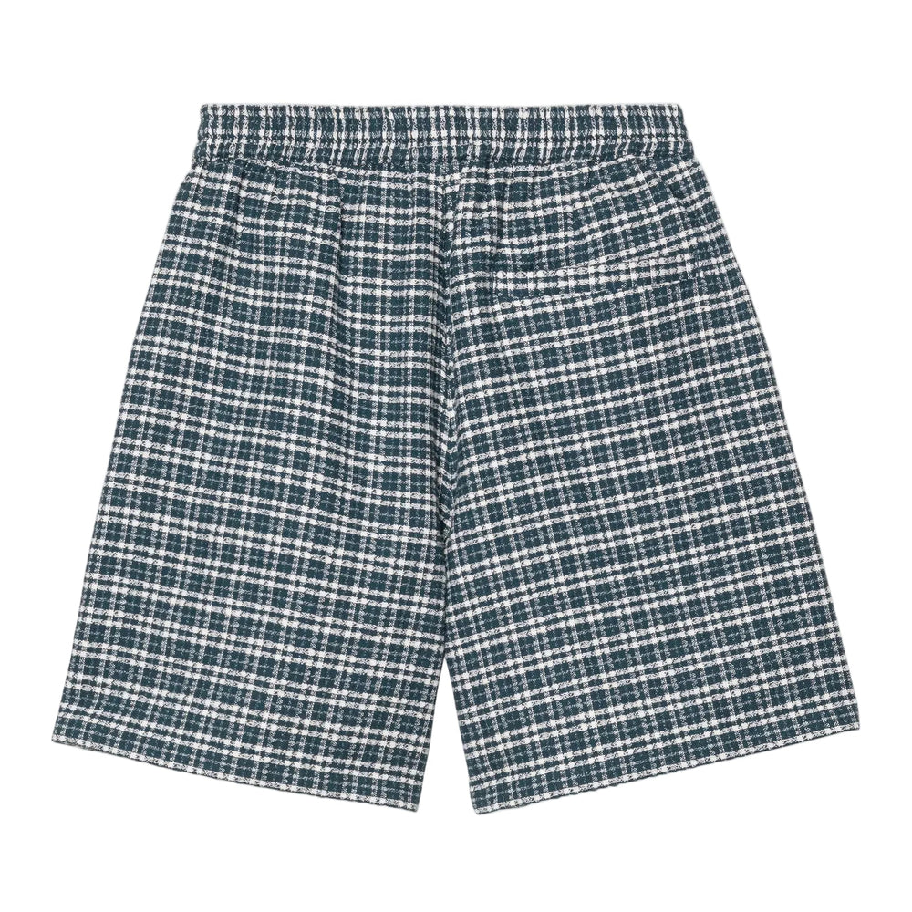 Carhartt WIP Kander Cotton Waffle Check Short Blue River - Merchant Menswear