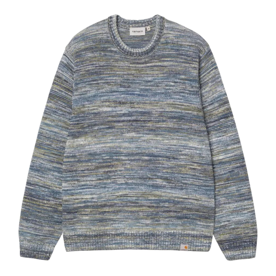 Carhartt WIP Keenan Gradient Cotton Sweater Deep Night - Merchant Menswear