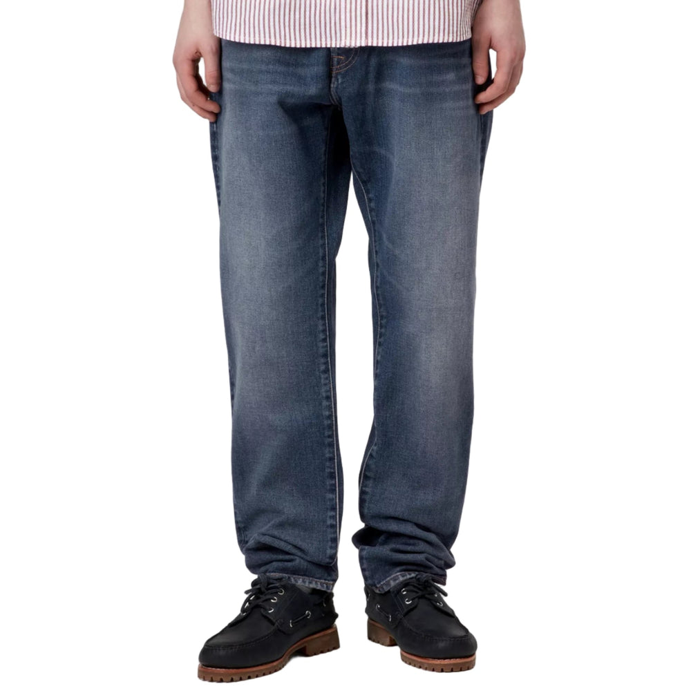 Carhartt WIP Klondike Pant Blue Dark Used Wash - Merchant Menswear