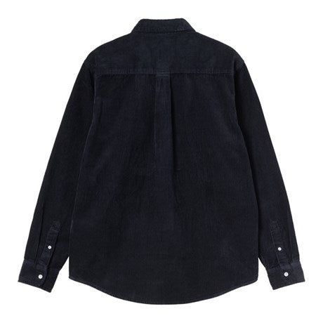 Carhartt WIP L/S Madison Cord Shirt Dark Navy - Merchant Menswear