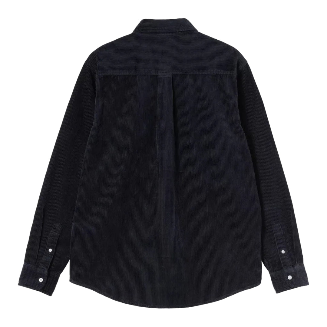 Carhartt WIP Madison Corduroy Shirt Dark Navy Blue - Merchant Menswear