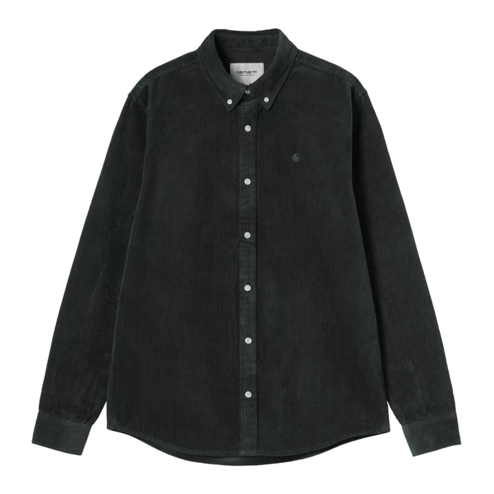 Carhartt WIP Madison Corduroy Shirt Raven - Merchant Menswear