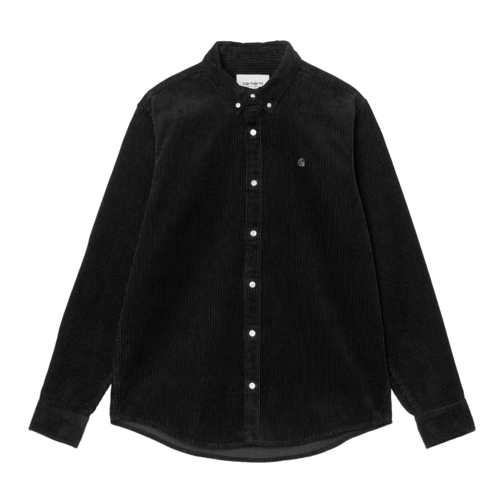 Carhartt WIP Madison Corduroy Shirt Soot - Merchant Menswear