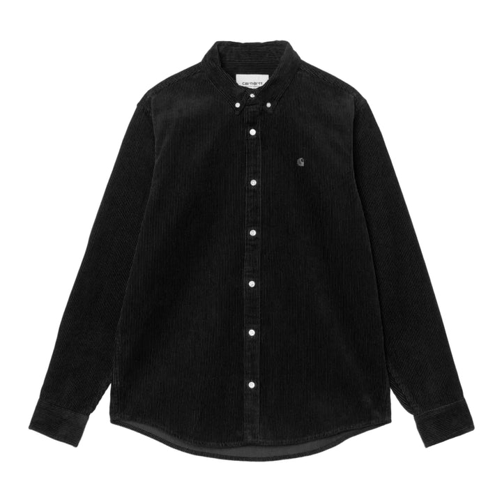 Carhartt WIP Madison Corduroy Shirt Soot - Merchant Menswear