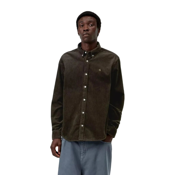 Carhartt WIP Madison Corduroy Shirt Tobacco - Merchant Menswear