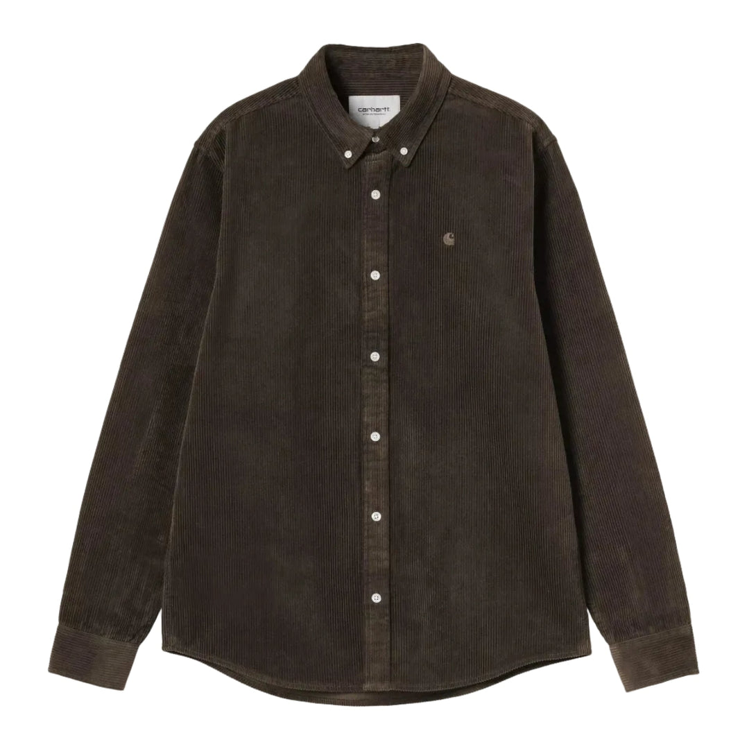 Carhartt WIP Madison Corduroy Shirt Tobacco - Merchant Menswear