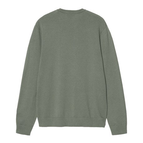 Carhartt WIP Madison Cotton Sweater Velvet Green - Merchant Menswear