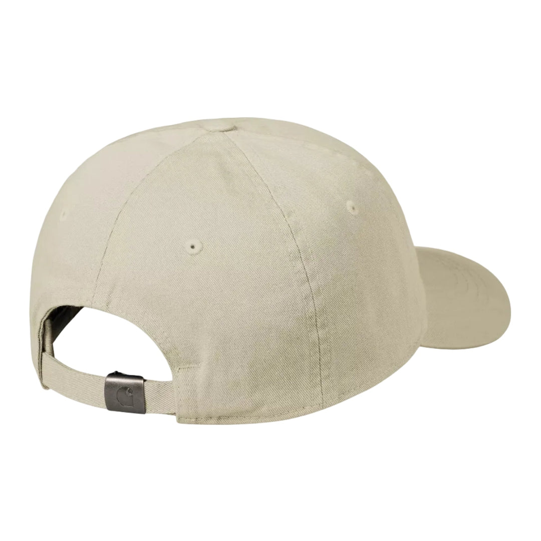Carhartt WIP Madison Logo Twill Cap Stone/White - Merchant Menswear