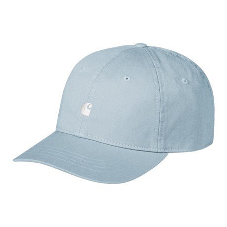 Carhartt WIP Madison Logo Twill Cap Tourmaline/White - Merchant Menswear