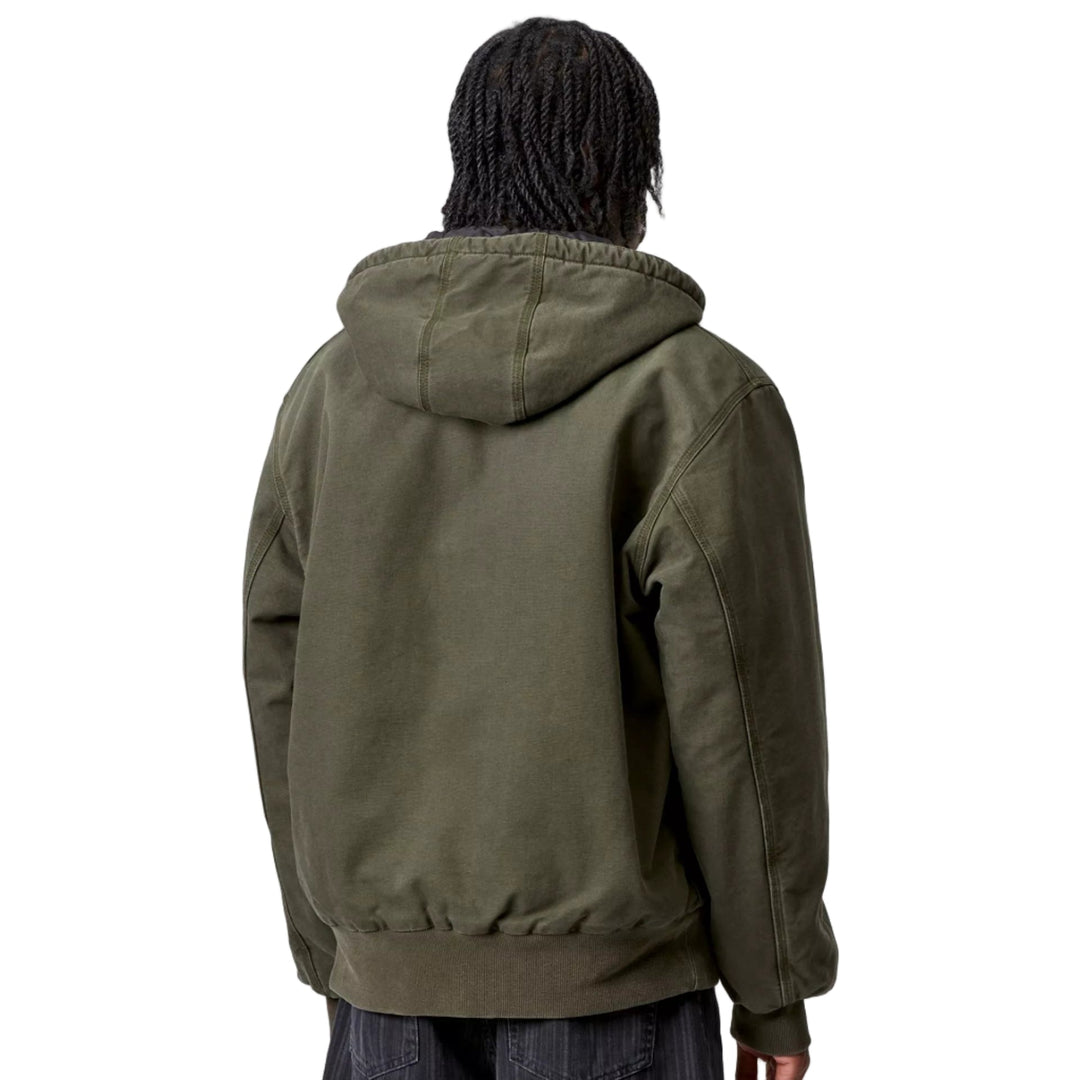 Carhartt WIP OG Active Jacket Dearborn Canvas Olive Stone - Merchant Menswear