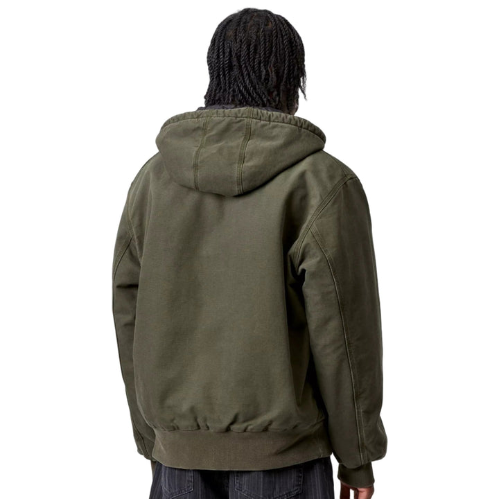 Carhartt WIP OG Active Jacket Dearborn Canvas Olive Stone - Merchant Menswear