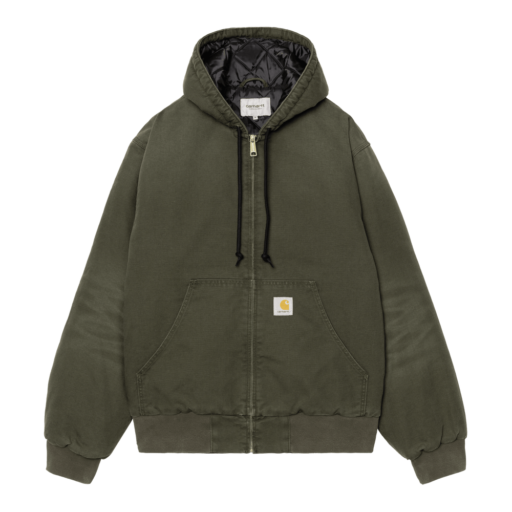 Carhartt WIP OG Active Jacket Dearborn Canvas Olive Stone - Merchant Menswear
