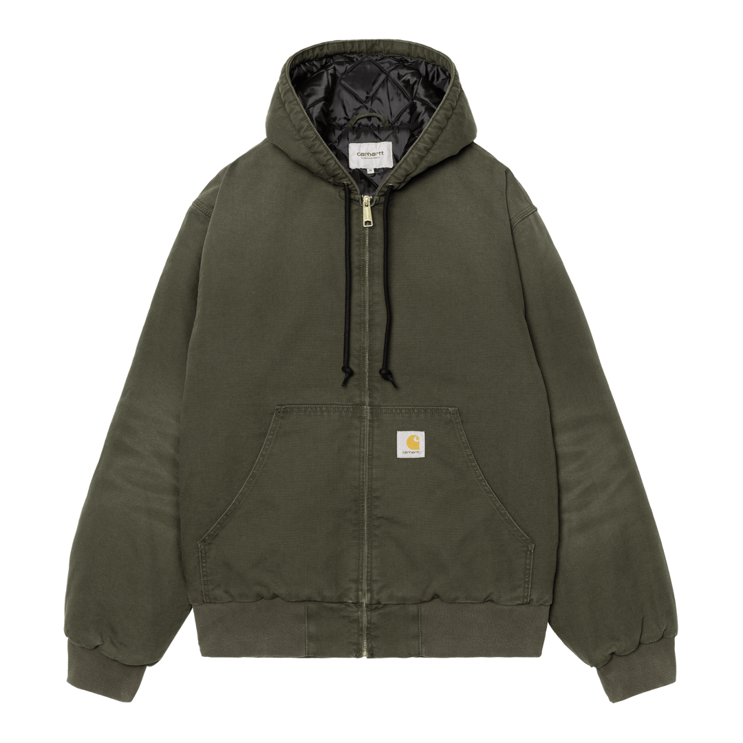 Carhartt WIP OG Active Jacket Dearborn Canvas Olive Stone - Merchant Menswear