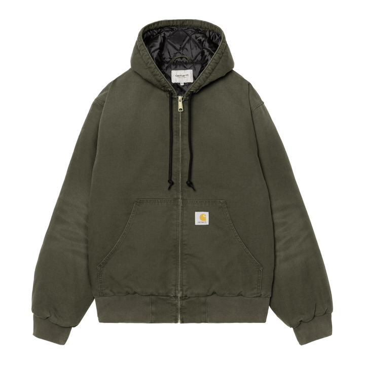 Carhartt WIP OG Active Jacket Dearborn Canvas Olive Stone - Merchant Menswear