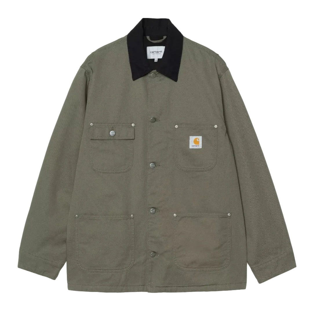 Carhartt WIP OG Chore Coat Moraga Twill Leaf/Black Rinsed - Merchant Menswear