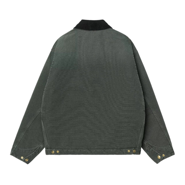 Carhartt WIP OG Detroit Jacket Dearborn Canvas Raven/Black Stone Canvas - Merchant Menswear