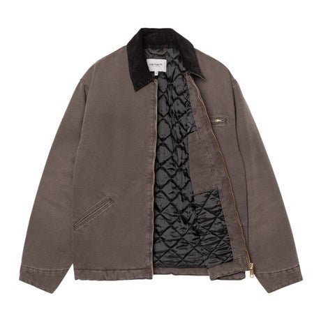 Carhartt WIP OG Detroit Jacket Dearborn Canvas Tobacco / Black Stone - Merchant Menswear