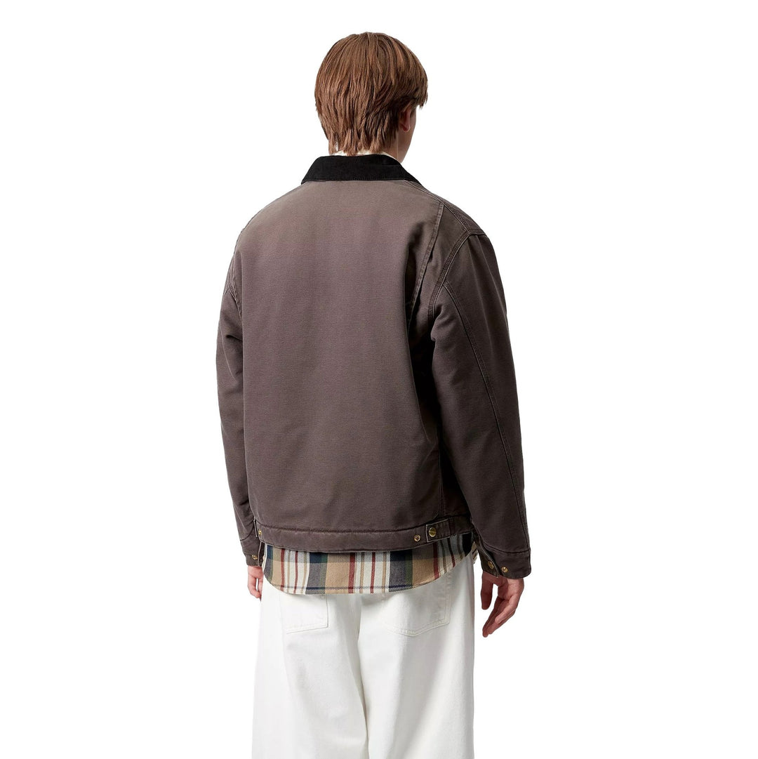 Carhartt WIP OG Detroit Jacket Dearborn Canvas Tobacco / Black Stone - Merchant Menswear