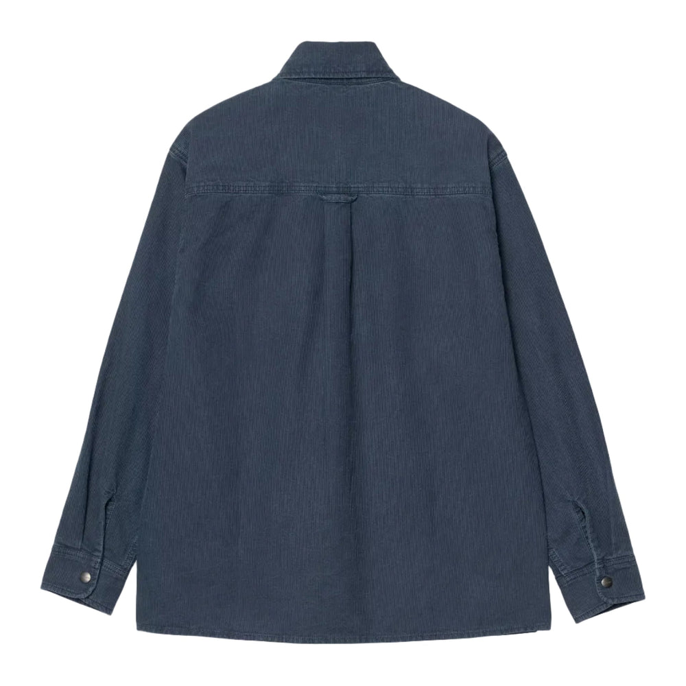 Carhartt WIP Parrish Shirt Jacket Daytona Bedford Blue Stone Washed - Merchant Menswear