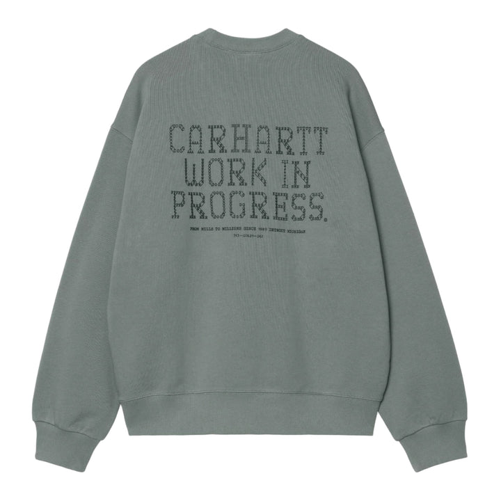 Carhartt WIP Punched Sweatshirt Velvet Green - Merchant Menswear