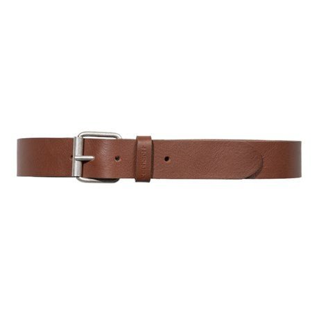 Carhartt WIP Script Leather Belt Cognac / Silver - Merchant Menswear