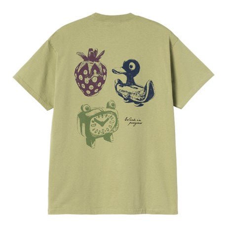 Carhartt WIP S/S Forma Tee Gentle Green Stone Wash - Merchant Menswear