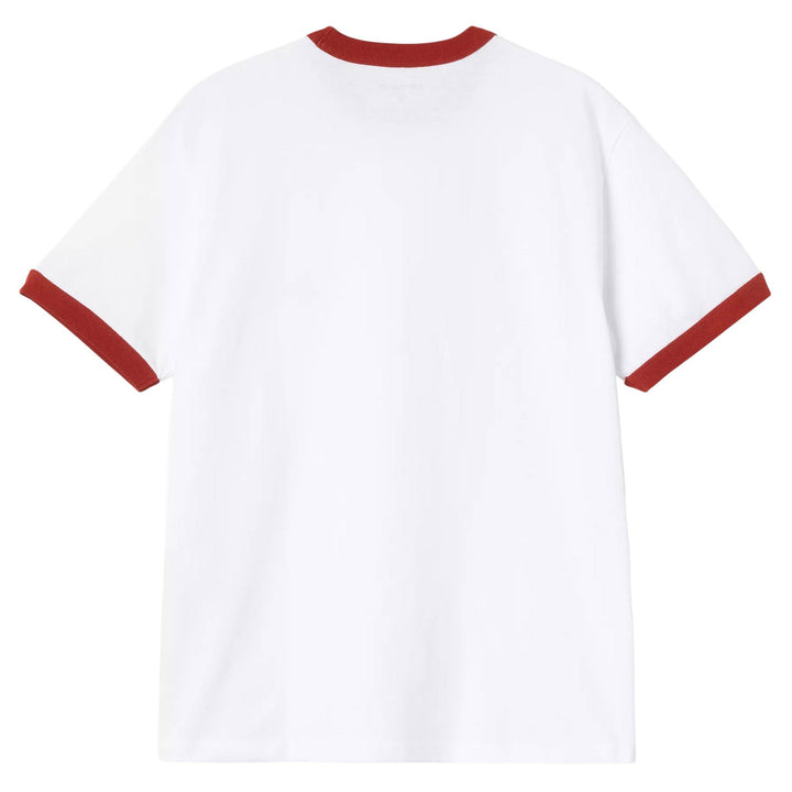 Carhartt WIP S/S Ip Ringer Tee White/Red - Merchant Menswear