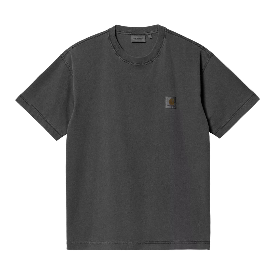 Carhartt WIP S/S Nelson T-Shirt Black Garment Dye - Merchant Menswear