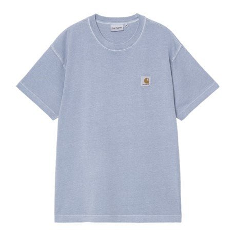 Carhartt WIP S/S Nelson T-Shirt Gentle Blue Garment Dye - Merchant Menswear