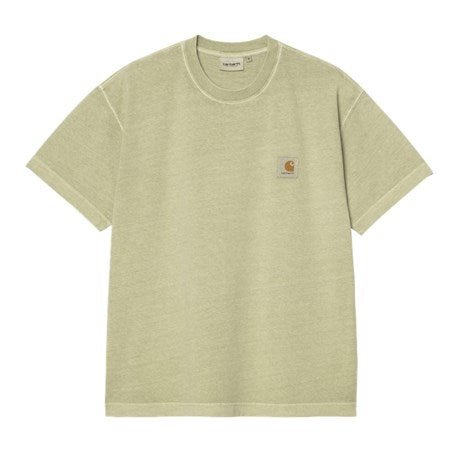 Carhartt WIP S/S Nelson T-Shirt Gentle Green Garment Dye - Merchant Menswear