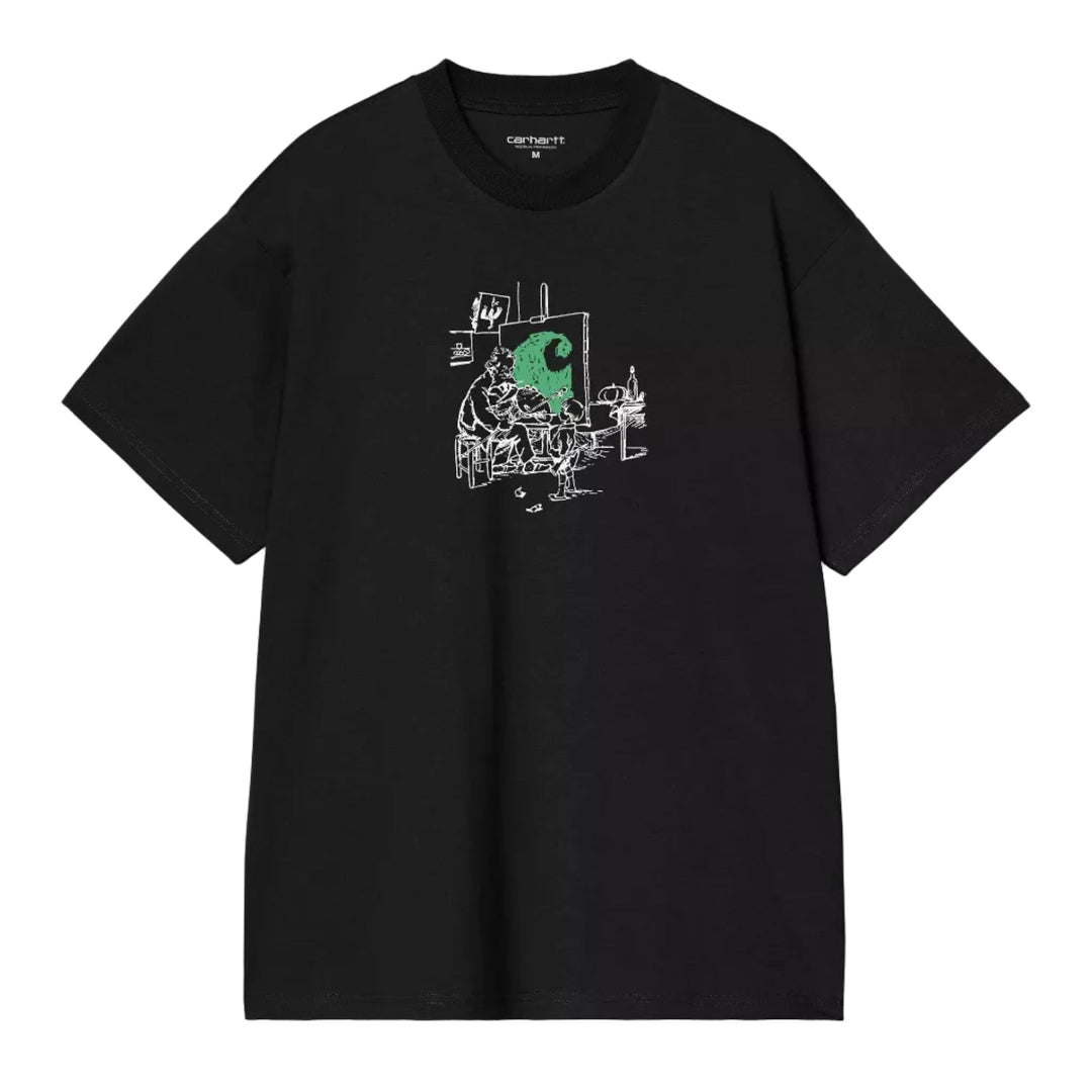 Carhartt WIP S/S Old Painter T-Shirt Black - Merchant Menswear