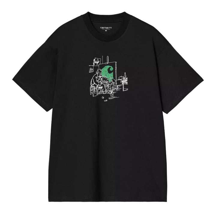 Carhartt WIP S/S Old Painter T-Shirt Black - Merchant Menswear