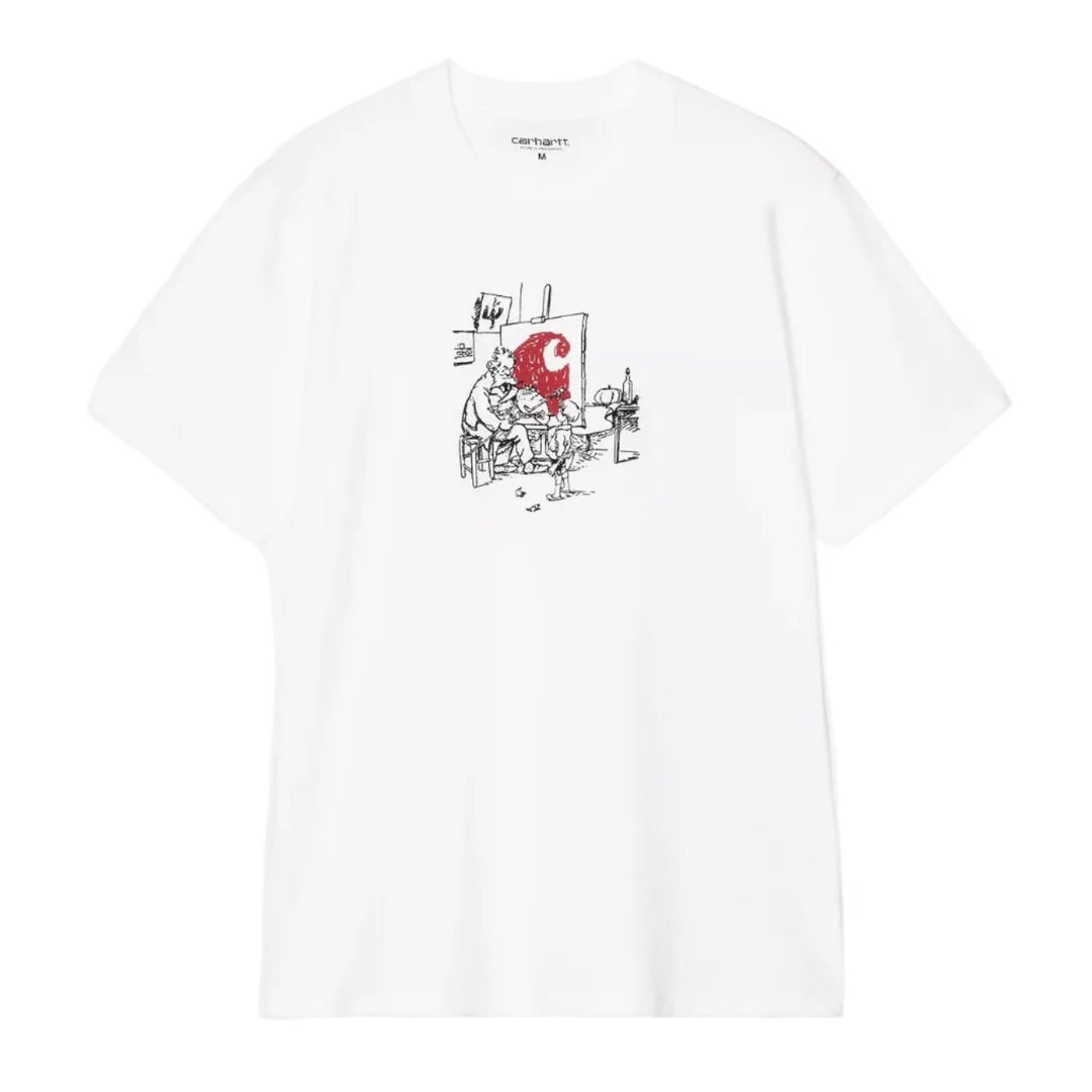 Carhartt WIP S/S Old Painter T-Shirt White - Merchant Menswear
