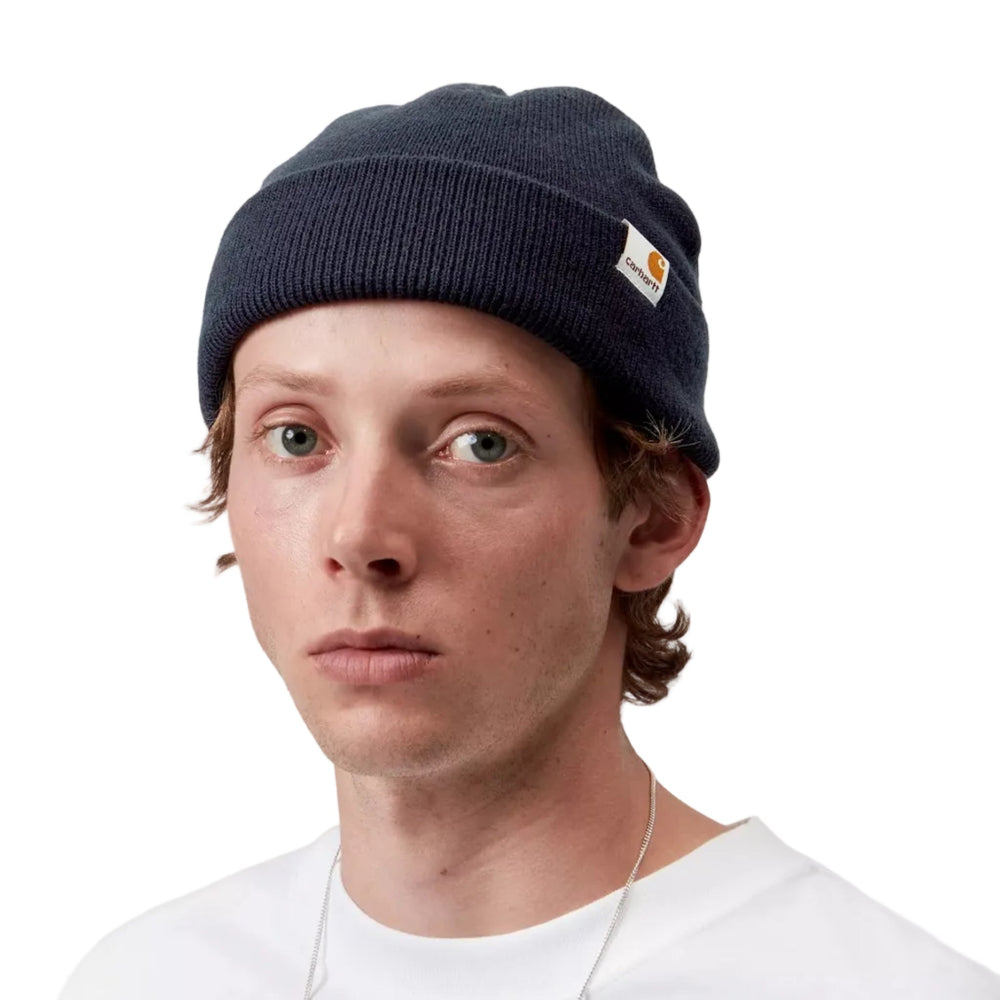 Carhartt WIP stratus Low Hat Dark Navy - Merchant Menswear