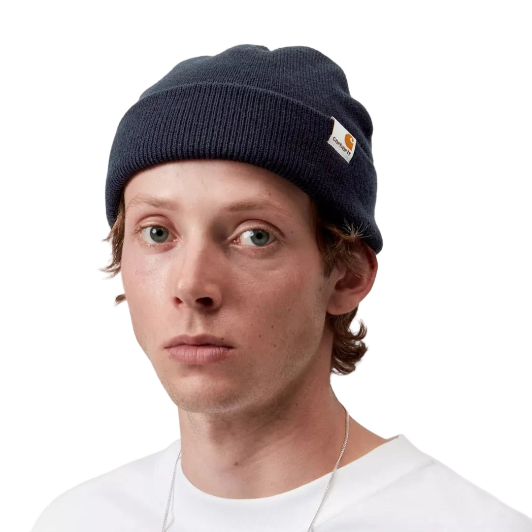 Carhartt WIP stratus Low Hat Dark Navy - Merchant Menswear