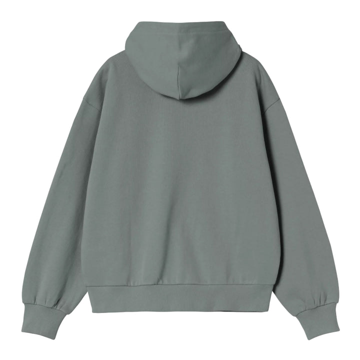Carhartt WIP Women W Hooded Casey Sweatshirt Velvet Green / Silver - Merchant Menswear