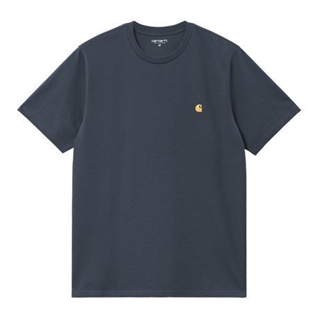 Chase Tee Dusky Blue / Gold - Merchant Menswear