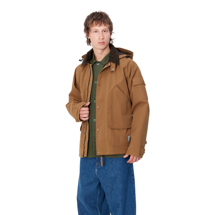 Clarton Jacket Nylon Canvas Hamilton Brown