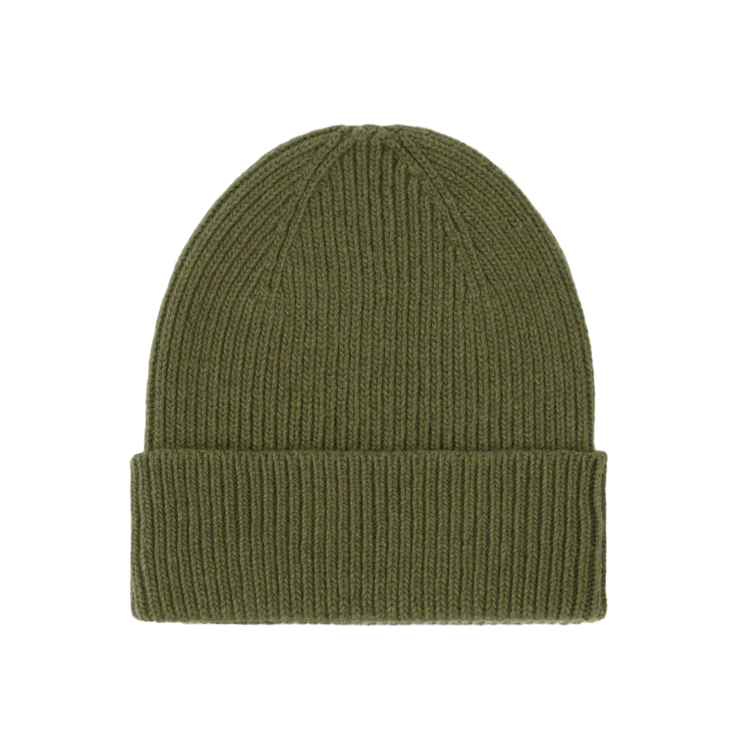 Colorful Standard Cashmere Beanie Basil Green - Merchant Menswear
